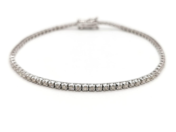 Bracelet Bracelet Ligne Or blanc Diamant 58 Facettes 1801633RV