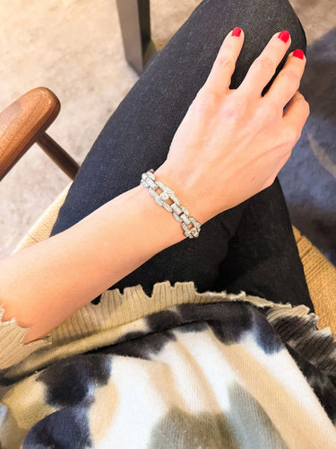 Bracelet Bracelet Art Déco Platine Diamants 58 Facettes 1