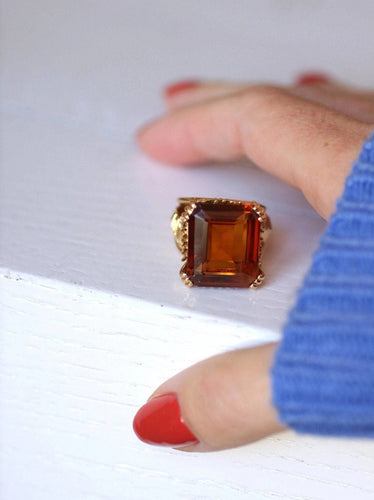 Bague de cocktail saphir synthétique 58 Facettes