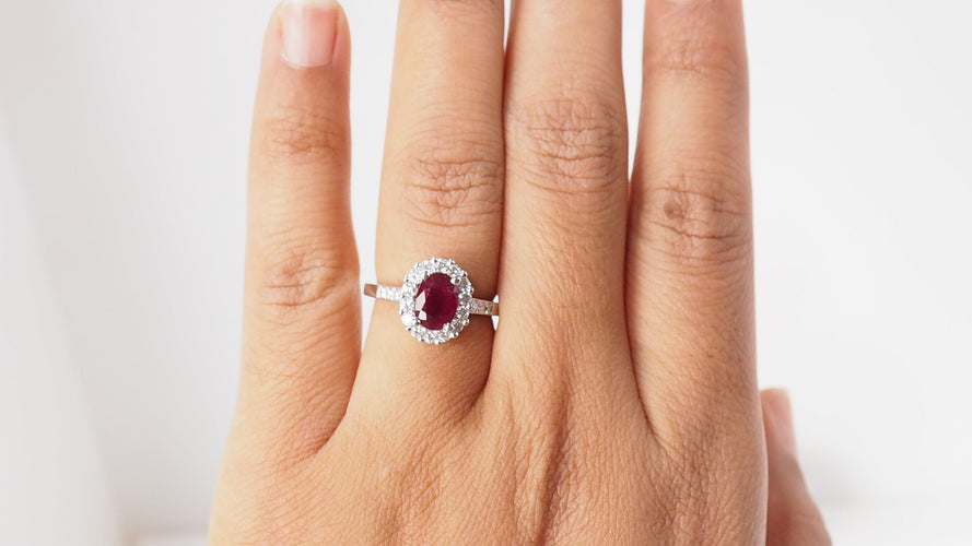 Bague 53 Bague rubis et diamants 58 Facettes 32177