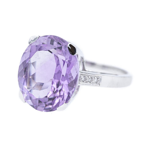 Bague 54 Mauboussin Bague Cocktail Mon bébé d'Amour Or blanc Améthyste 58 Facettes 2303180CN