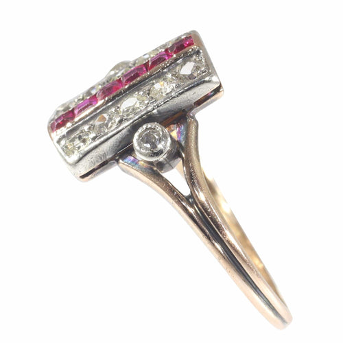 Bague 57 Bague diamant et rubis 58 Facettes 22321-0041