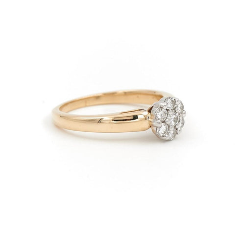 Bague 51 Bague Marguerite Or jaune Diamant 58 Facettes 1925953CN