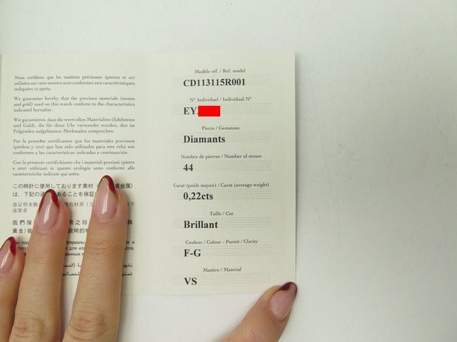 Montre montre CHRISTIAN DIOR christal 34mm 44 diamant quartz 58 Facettes 256798