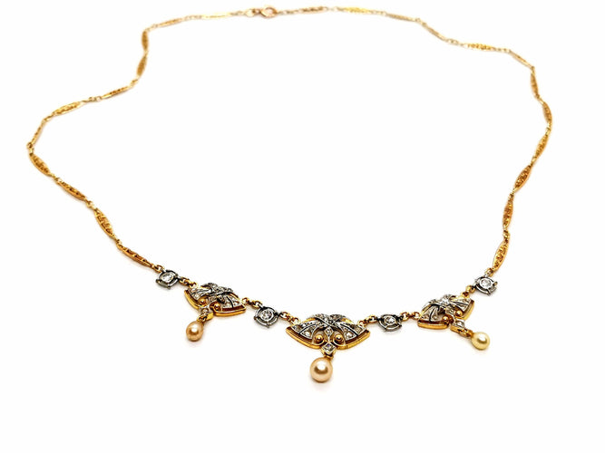 Collier Collier Art déco Or jaune Diamant 58 Facettes 1139165CD