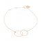 Bracelet Ginette NY Bracelet Tiny Fusion Bracelet Or rose 58 Facettes 2322874CN