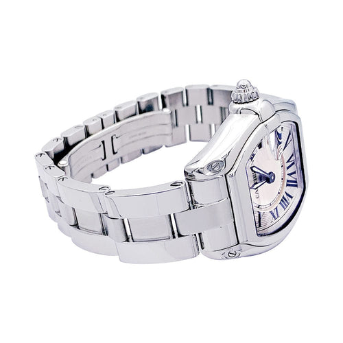 Montre Montre Cartier, "Roadster", acier sur acier. 58 Facettes 33135