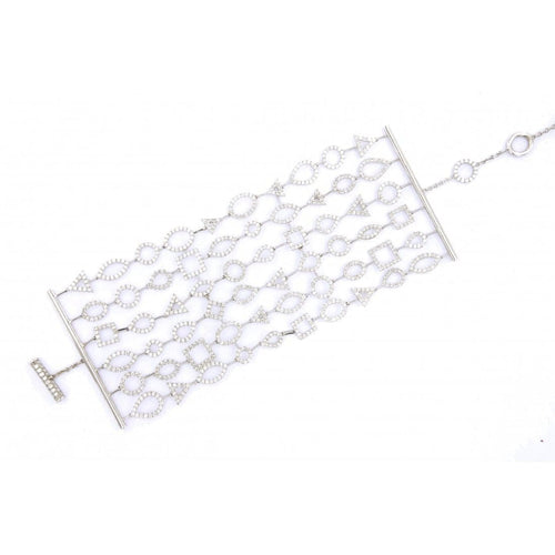 Bracelet Bracelet or blanc diamants 58 Facettes 62100083