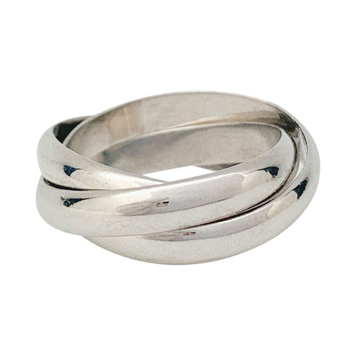 Bague 55 Bague Cartier "Trinity" or blanc, moyen modèle. 58 Facettes 31532