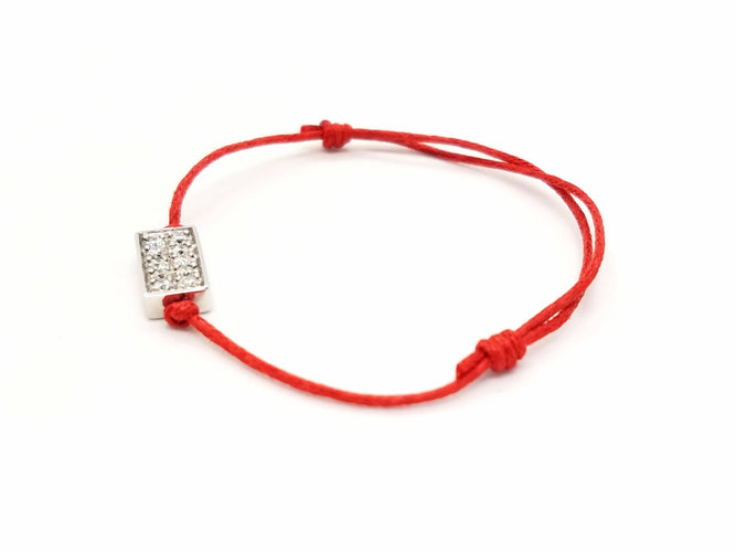 Bracelet Bracelet Cordon Or blanc Diamant 58 Facettes 578826RV