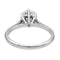 Bague 55 Bague Solitaire Or blanc Diamant 58 Facettes 2621604CN