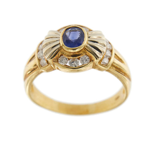 Bague 63 Bague saphir et diamants 58 Facettes 27454