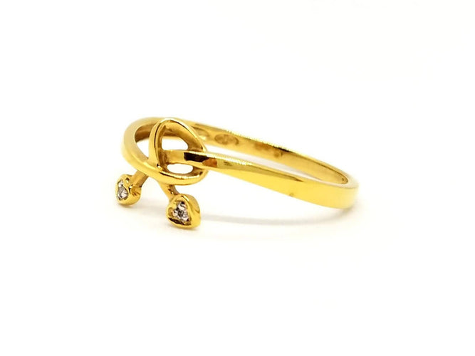 Bague 56 Bague Or jaune Diamant 58 Facettes 863489CD