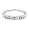 Bague 51 Bague Demi alliance Or blanc Diamant 58 Facettes 2295226CN
