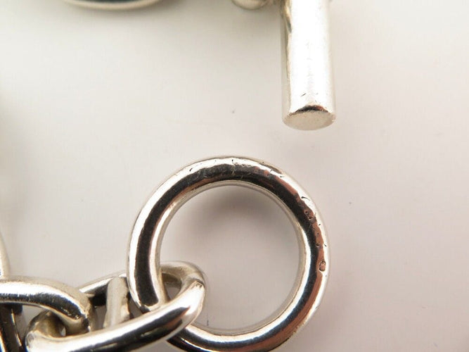 Bracelet vintage bracelet HERMES chaine ancre t19 13 maillons argent massif 58 Facettes 254651