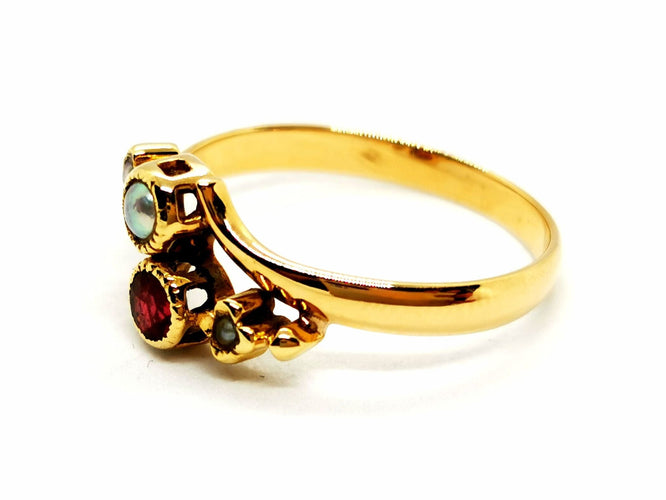 Bague 55 Bague Or jaune Rubis 58 Facettes 1467965CN