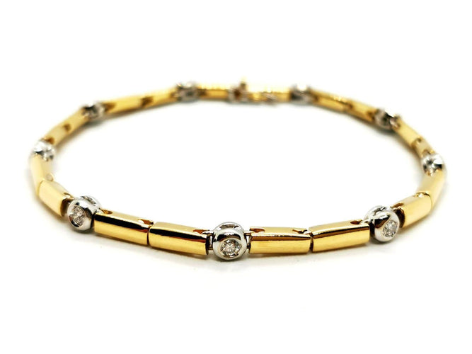 Bracelet Bracelet Maille souple Or jaune Diamant 58 Facettes 1641173CN