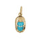 Pendentif Pendentif scarabée or jaune émail turquoise 58 Facettes 21-791A