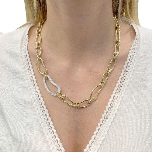 Collier Collier Pomellato, "Paisley", or jaune, diamants. 58 Facettes 33055