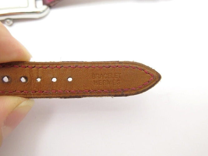 Montre montre HERMES cape cod pm 31mm quartz acier cuir double tour 58 Facettes 255637