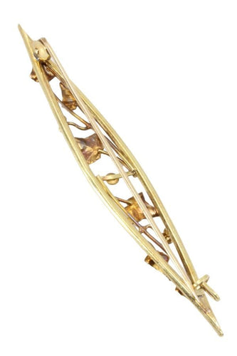 Broche BROCHE ART-NOUVEAU PERLE 58 Facettes 054851