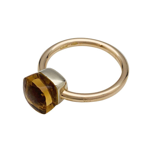 Bague 57 Bague Pomellato, "Nudo Petit", or rose, or blanc, citrine. 58 Facettes 31349