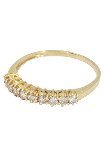 Bague DEMI-ALLIANCE MODERNE DIAMANTS 58 Facettes 059251