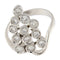 Bague 66 Bague Grappe or blanc Diamants 58 Facettes G3463