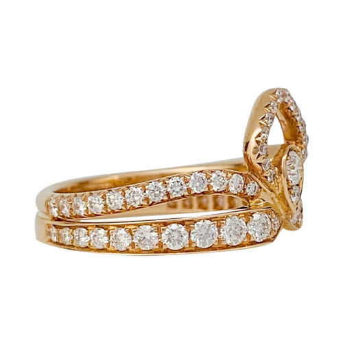 Bague 53 Bague Chaumet "Joséphine - Eclat Floral" en or rose, diamants. 58 Facettes 31805