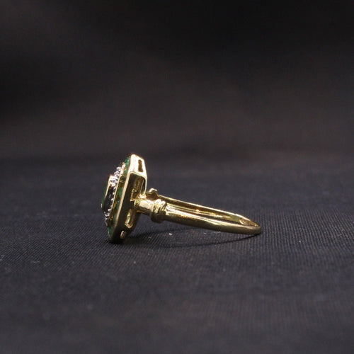 Bague Bague émeraude  sertie or jaune 58 Facettes