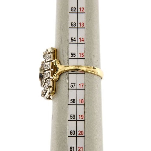 Bague 56 Bague rectangulaire Saphir Diamants 58 Facettes 29610