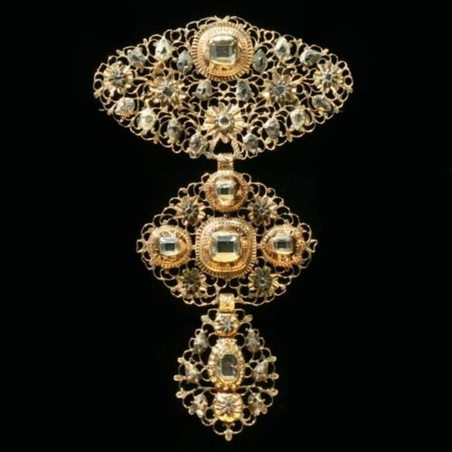 Pendentif Pendentif croix en or, diamants 58 Facettes 12094-0045