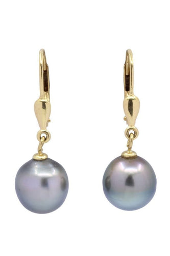 Boucles d'oreilles DORMEUSES PERLES DE TAHITI 58 Facettes 053231