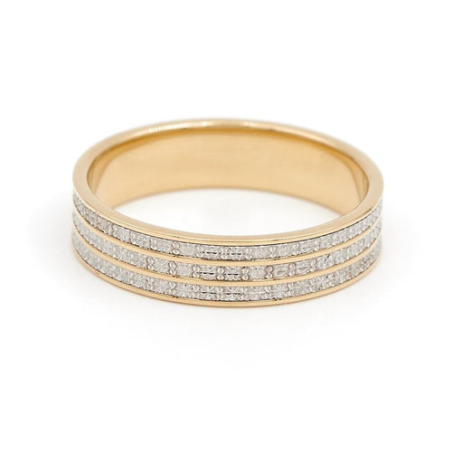 Bague 57 Bague Alliance Or jaune 58 Facettes 1719197CN