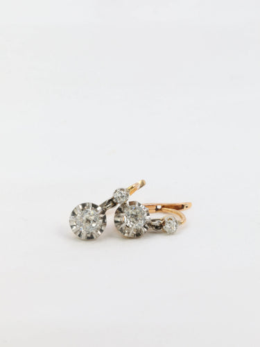 Boucles d'oreilles Dormeuses diamants 58 Facettes 651