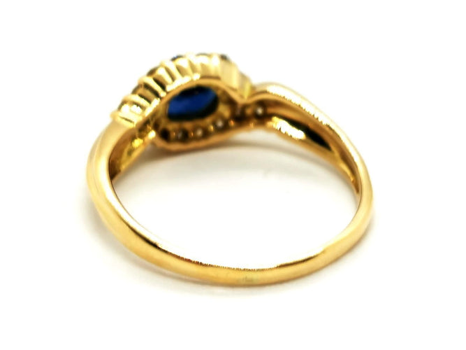 Bague 57 Bague Or jaune Saphir 58 Facettes 1875614CN