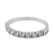 Bague 55 Bague Demi alliance Or blanc Diamant 58 Facettes 2601751CN
