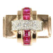 Bague 53 Bague cocktail en or, diamants, rubis 58 Facettes 16295-0170