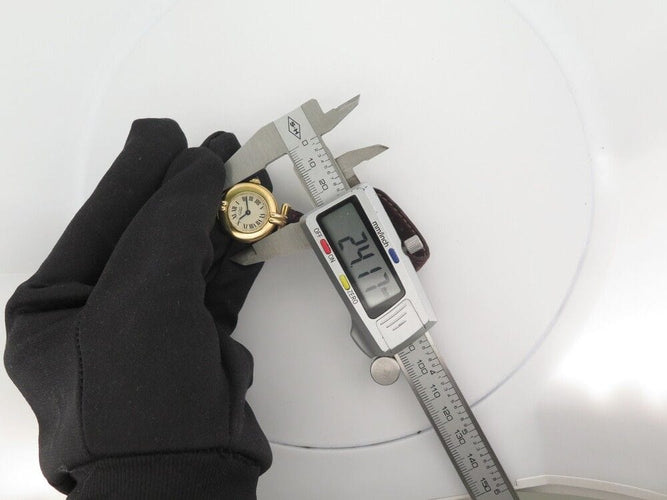 Montre vintage montre CARTIER colisee 590002 24 mm quartz vermeil 58 Facettes 254219