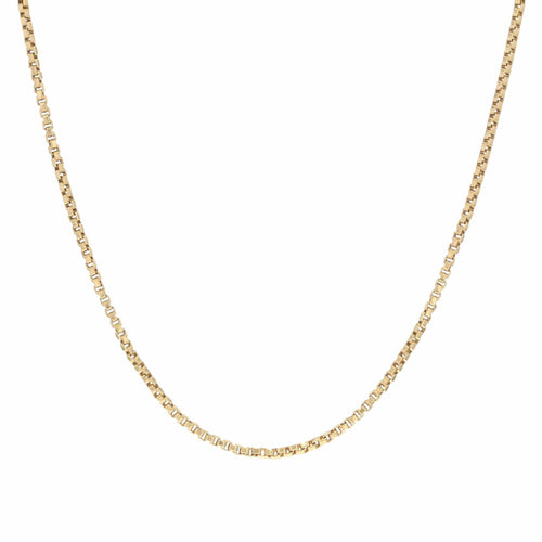 Collier Longue chaîne maille cube or jaune 58 Facettes 99-229
