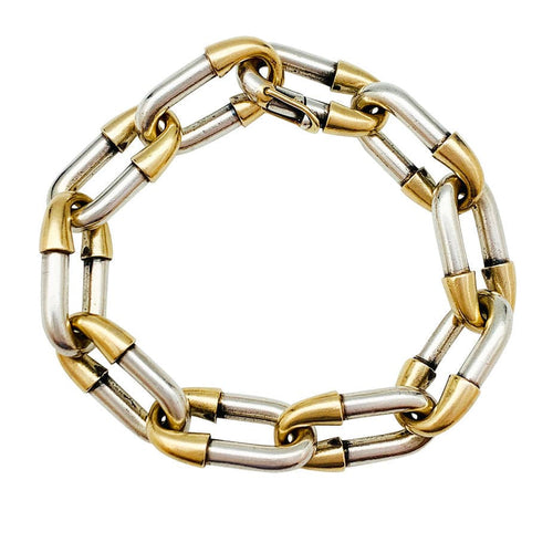 Bracelet Bracelet vintage Mellerio, argent et or. 58 Facettes 30957