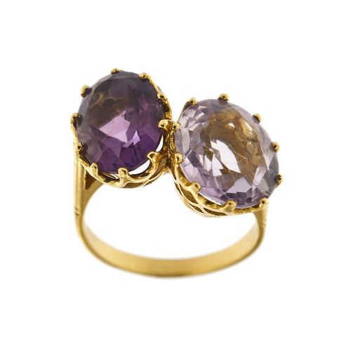 Bague 62 Bague Toi & Moi améthystes 58 Facettes 30179