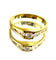 Bague 54 Bague diamant en or jaune 58 Facettes