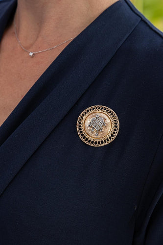 Pendentif Pendentif Broche Or rose Diamant 58 Facettes 2208889CN