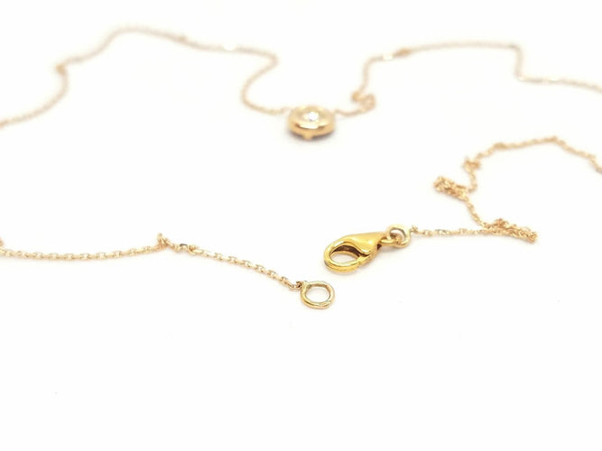 Collier Collier Or rose Diamant 58 Facettes 579085RV