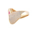 Bague BAGUE "ETREINTE" OR & ZIRCONIUMS 58 Facettes BO/220090
