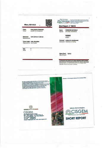 Bague Bague en grappe de diamants rubis de 1,94 carat certifiée par le domaine 58 Facettes