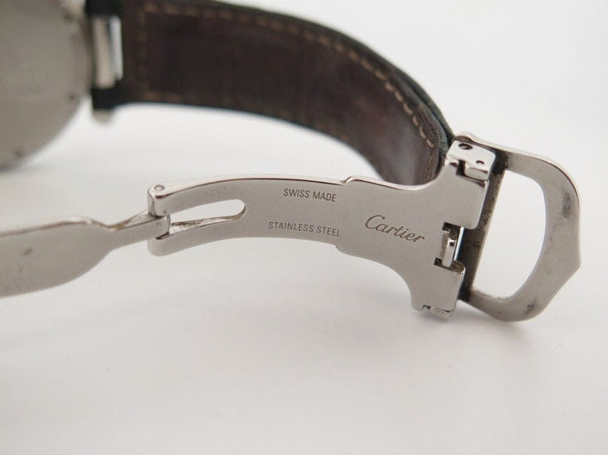 Montre montre CARTIER pasha 35 mm automatique en acier palladie 58 Facettes 257653