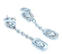 Boucles d'oreilles BVLGARI. Boucles d’oreilles Parentesi or blanc et diamants 58 Facettes