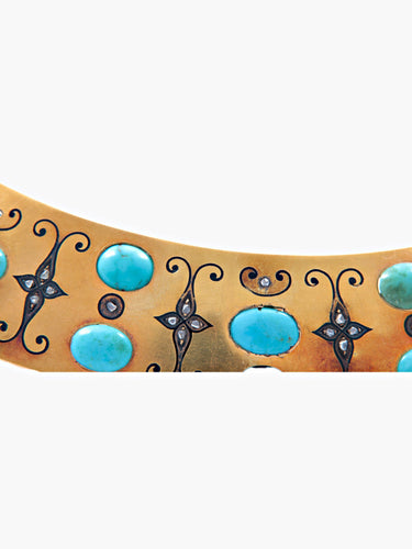 Broche Broche émail et roses de diamant 58 Facettes